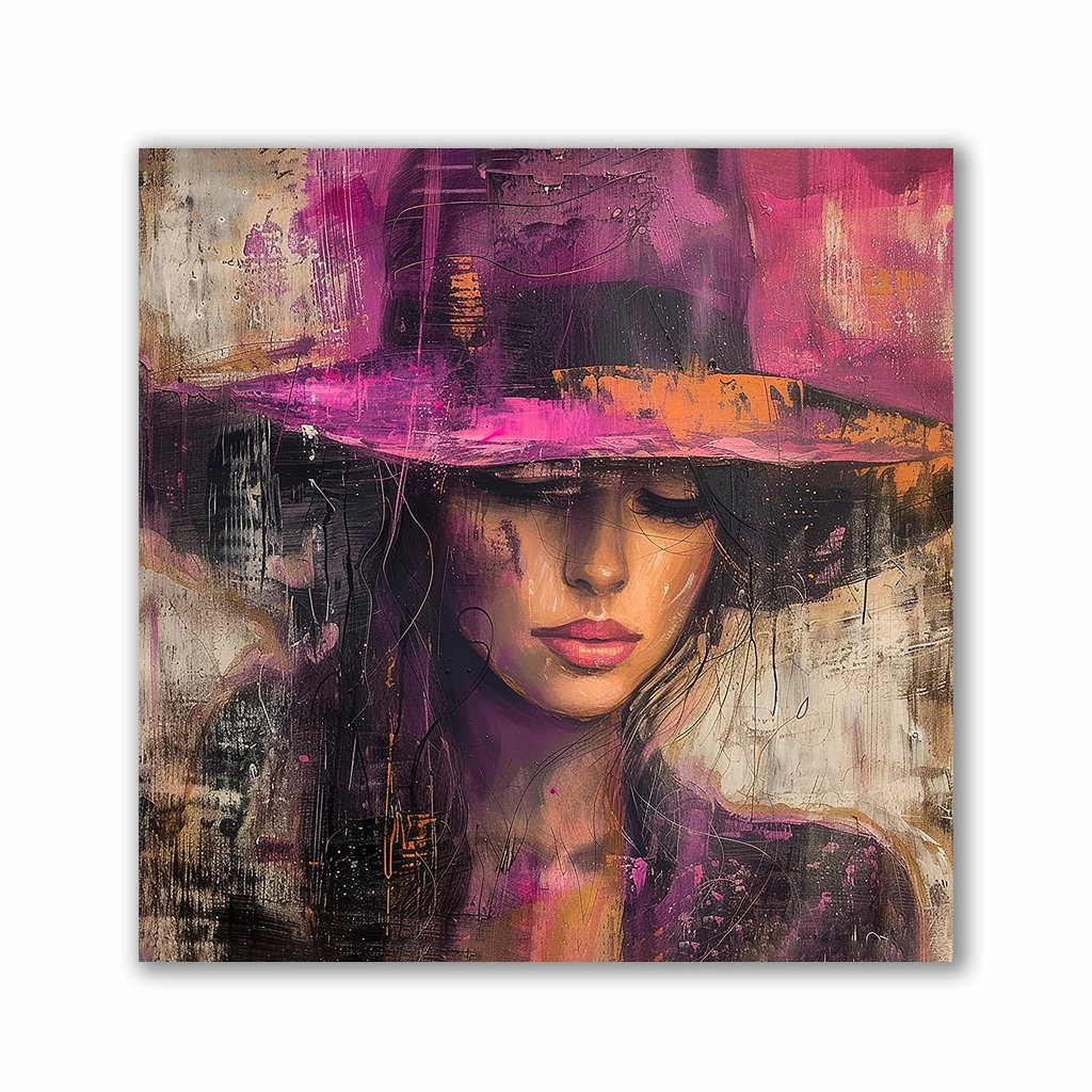 Woman Dreaming by Catill" by Catill framed mural artwork