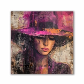 Woman Dreaming by Catill" by Catill framed mural artwork
