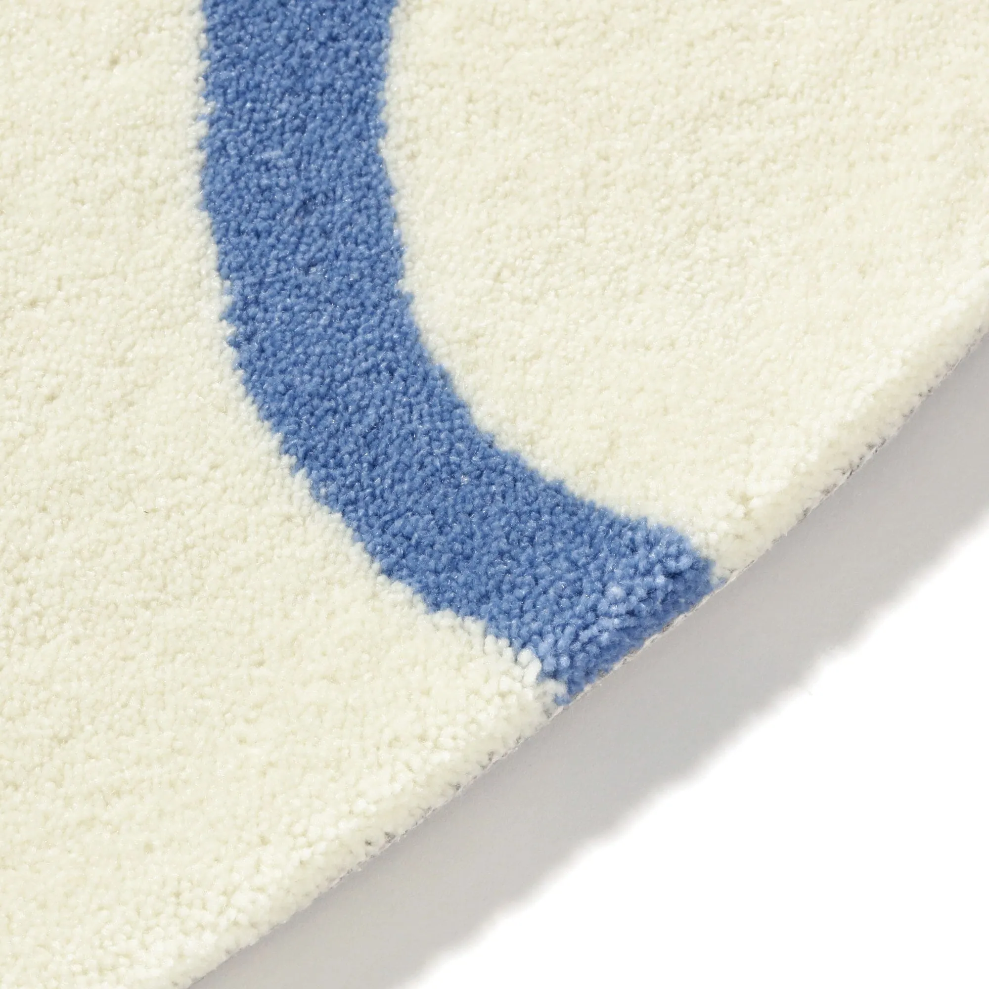 Wonder Rug Round 1500 Ivory X Blue