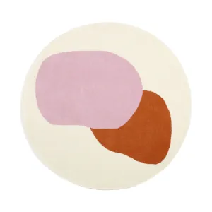 Wonder Rug Round 1500 Pink X Orange neutral everyday carpet