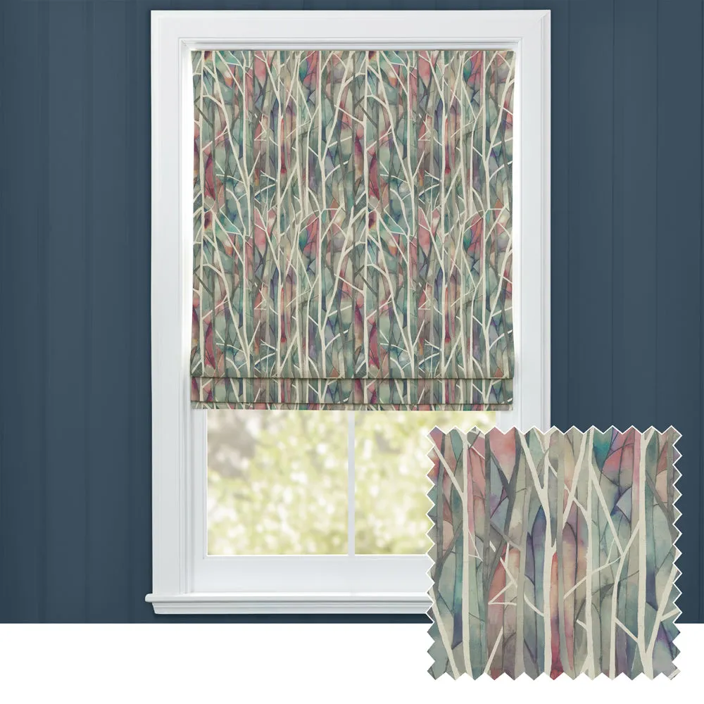 Woodbury Printed Cotton Made to Measure Roman Blinds Pomegranate modern fashion rug  