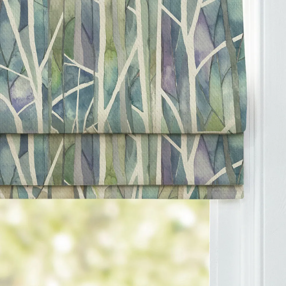 Woodbury Printed Cotton Made to Measure Roman Blinds Skylark