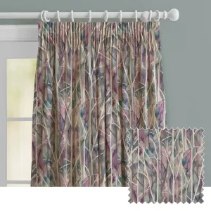 Woodbury Printed Made to Measure Curtains Loganberry modern fashion rug  