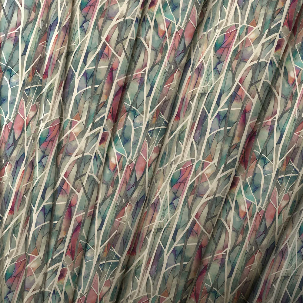 Woodbury Printed Made to Measure Curtains Pomegranate