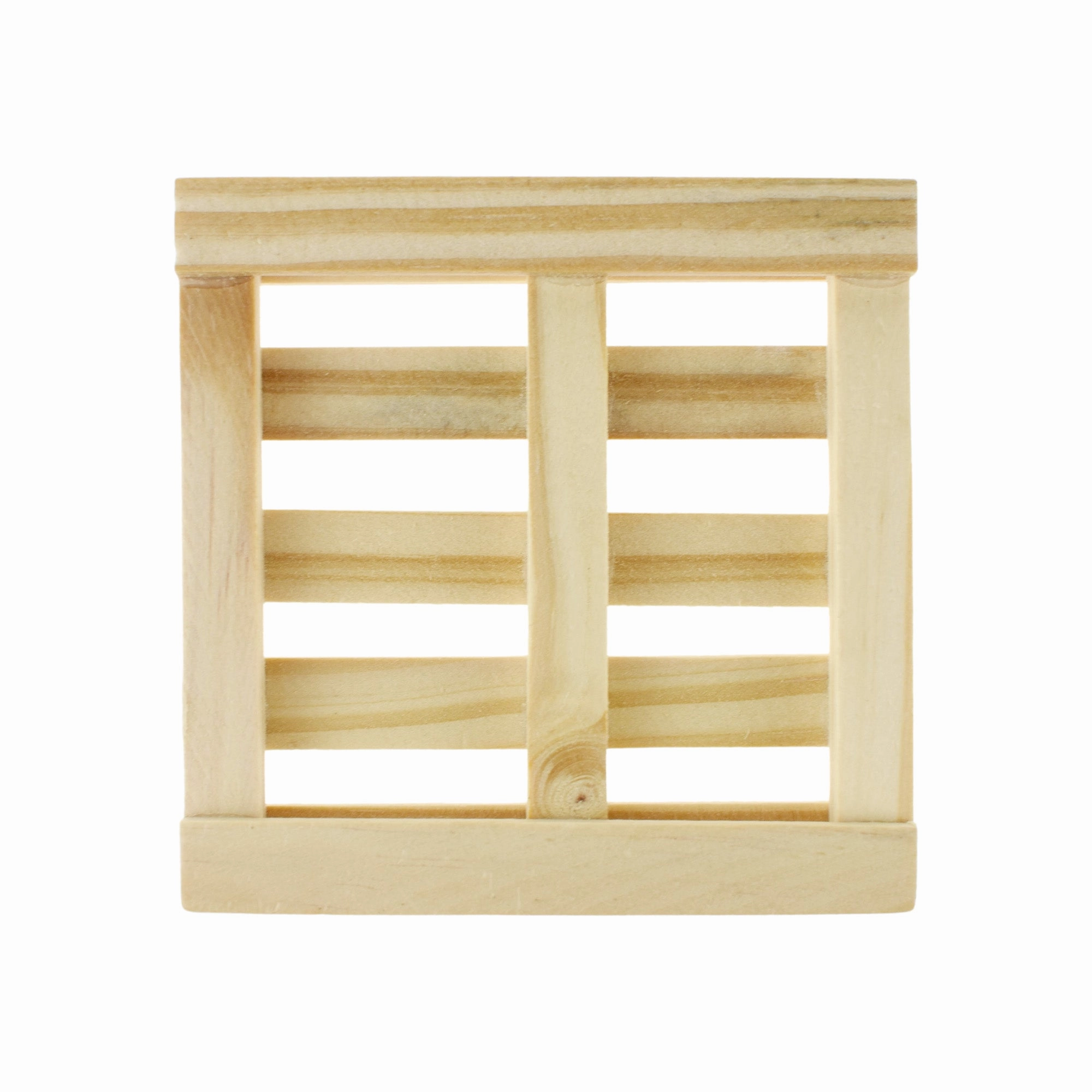 Wooden Craft DIY Mini Pallet, 3-1/8-inch