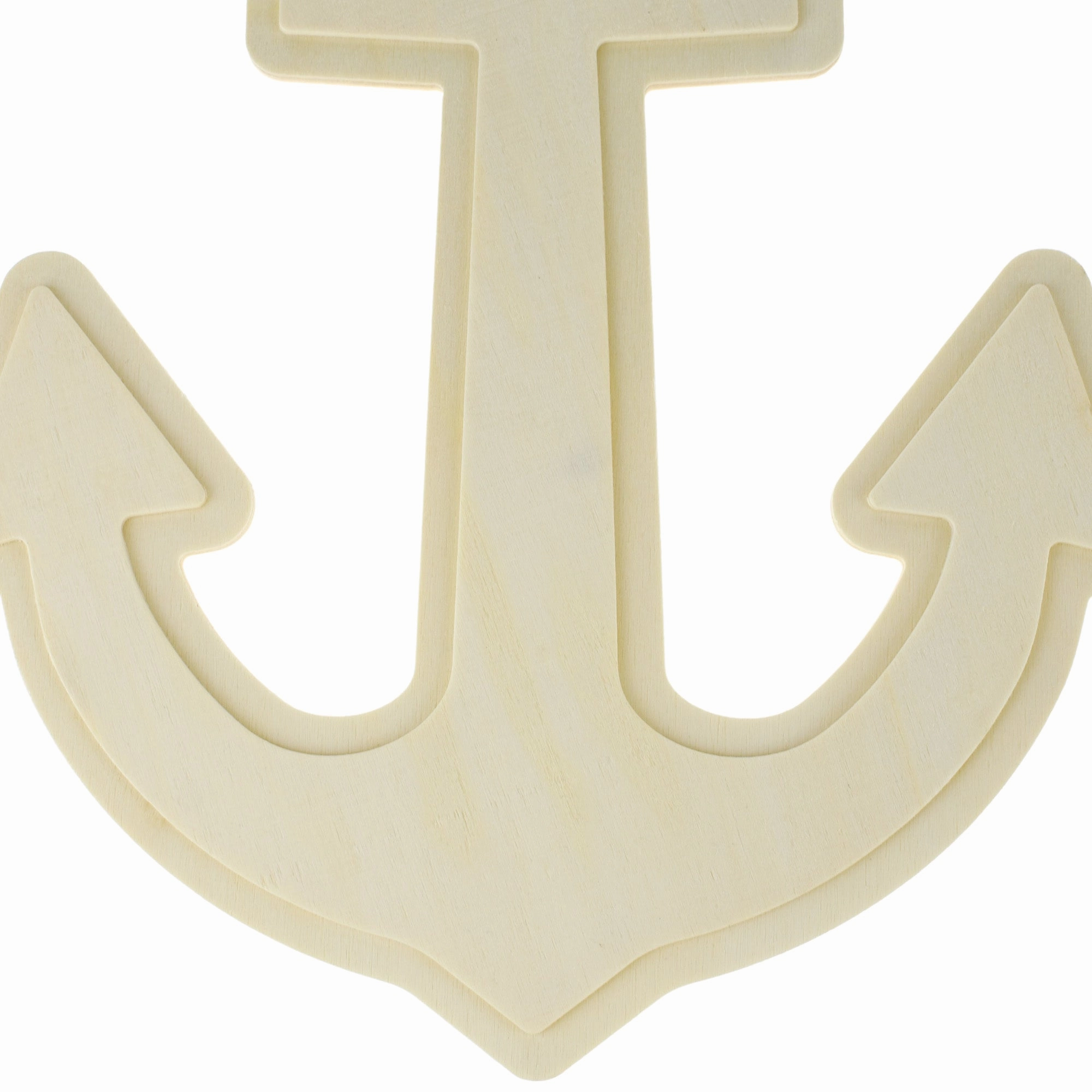 Wooden Craft Embossed Anchor Wall Plaque, 10-inch