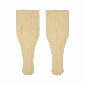 Wooden Craft Flat Spatula, 5-inch, 2-count wooden room decoration