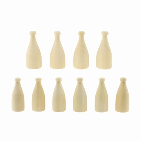 Wooden Craft Milk Bottle Miniatures wooden room decoration