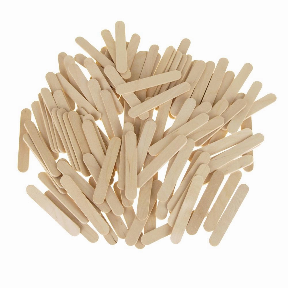 Wooden Craft Popsicle Sticks, Natural, 2-1/2-Inch, 120-Piece wooden room decoration