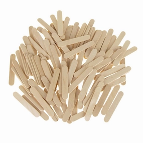 Wooden Craft Popsicle Sticks, Natural, 2-1/2-Inch, 120-Piece wooden room decoration