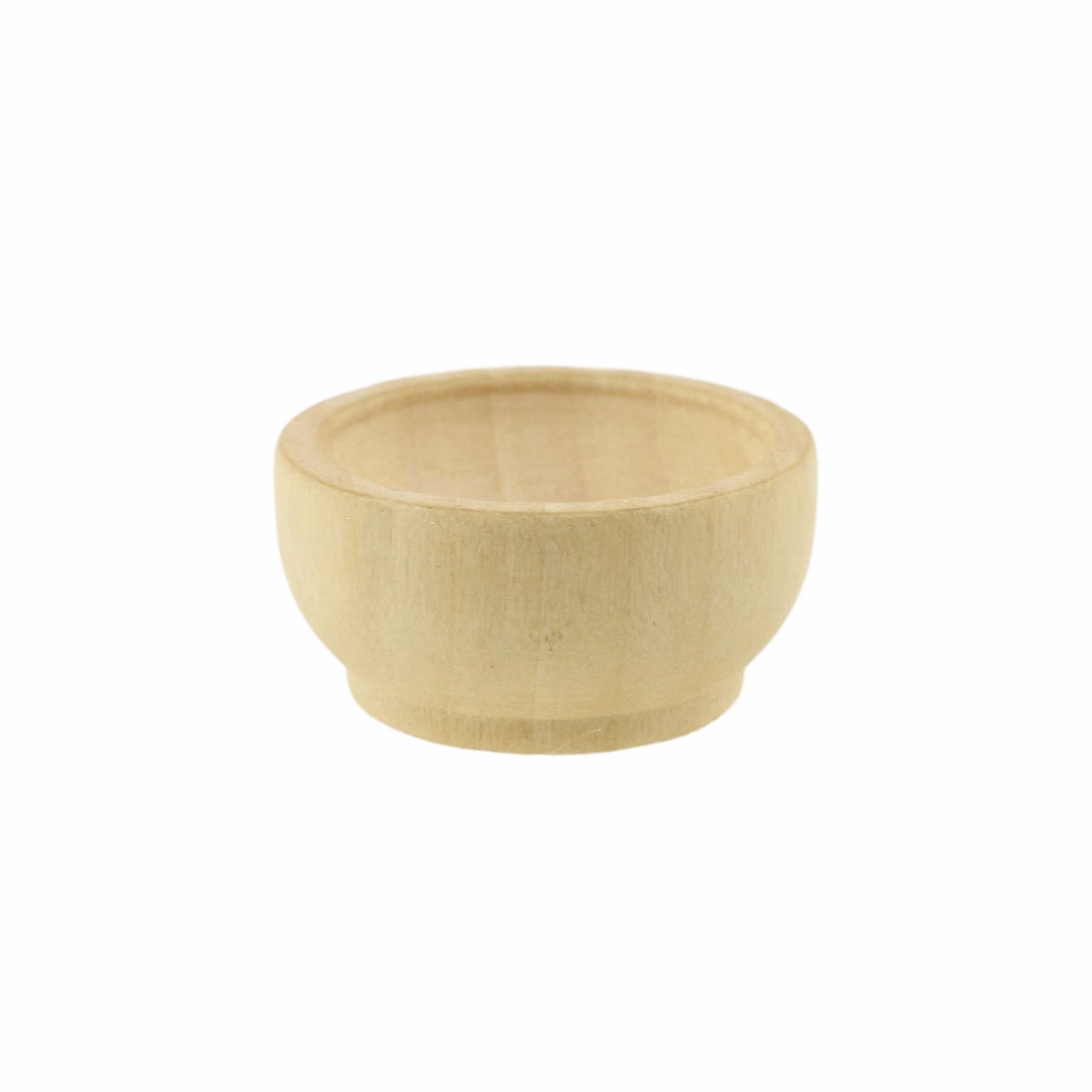 Wooden Craft Routered Base Bowl Miniatures, 1-1/8-inch, 4-count