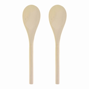 Wooden Craft Spoons, 6-1/4-inch, 2-count wooden room decoration