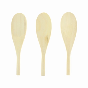 Wooden Craft Spoons, 6-inch, 3-count wooden room decoration