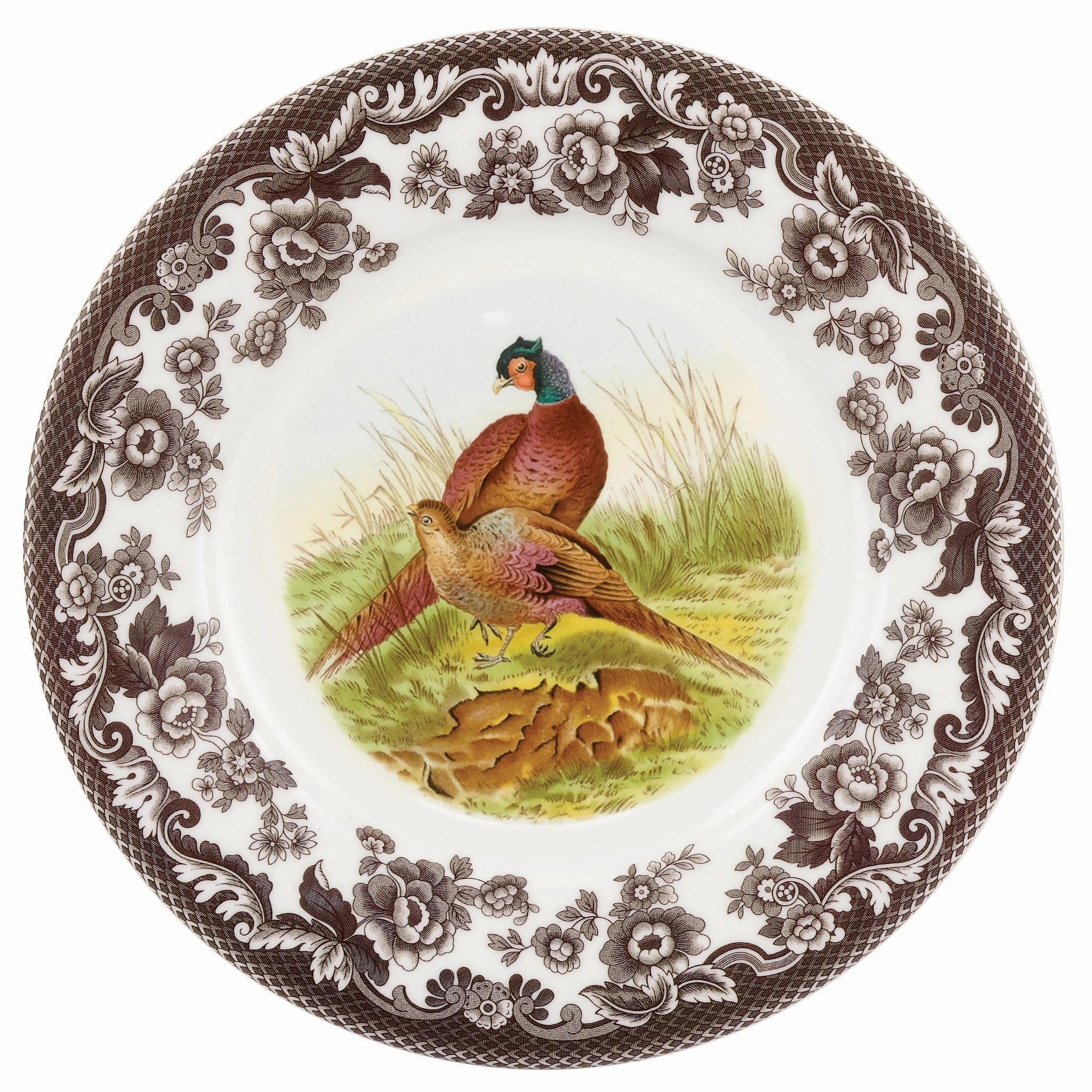 Woodland Luncheon Plate 9 Inch, Pheasant cute desktop display