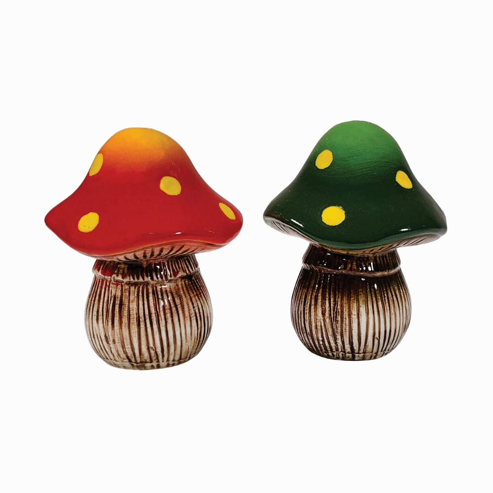 Woodland Mushroom Salt & Pepper Set minimalist art object  