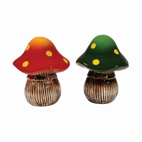 Woodland Mushroom Salt & Pepper Set minimalist art object  