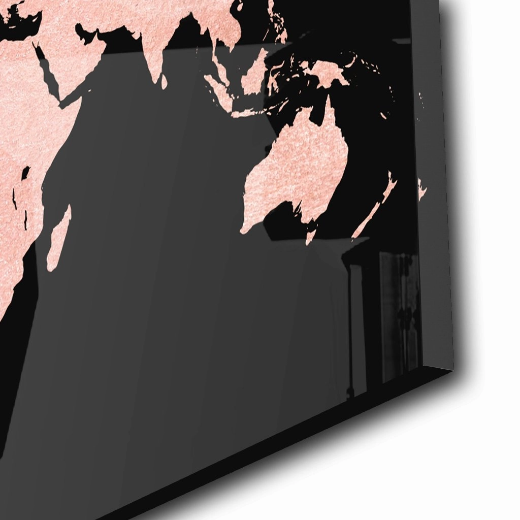 World Map Ros on Acrylic