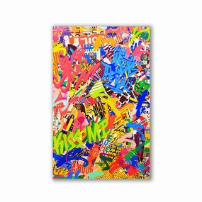 Writing on the wall by RS Artist framed mural artwork