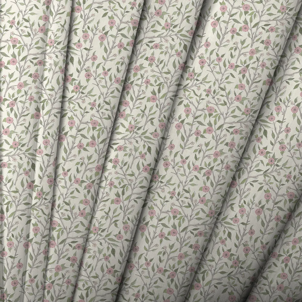 Yamuna Printed Cotton Made to Measure Roman Blinds Blush