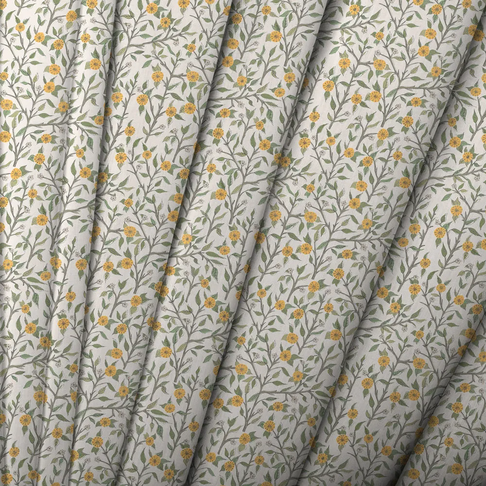 Yamuna Printed Cotton Made to Measure Roman Blinds Marigold