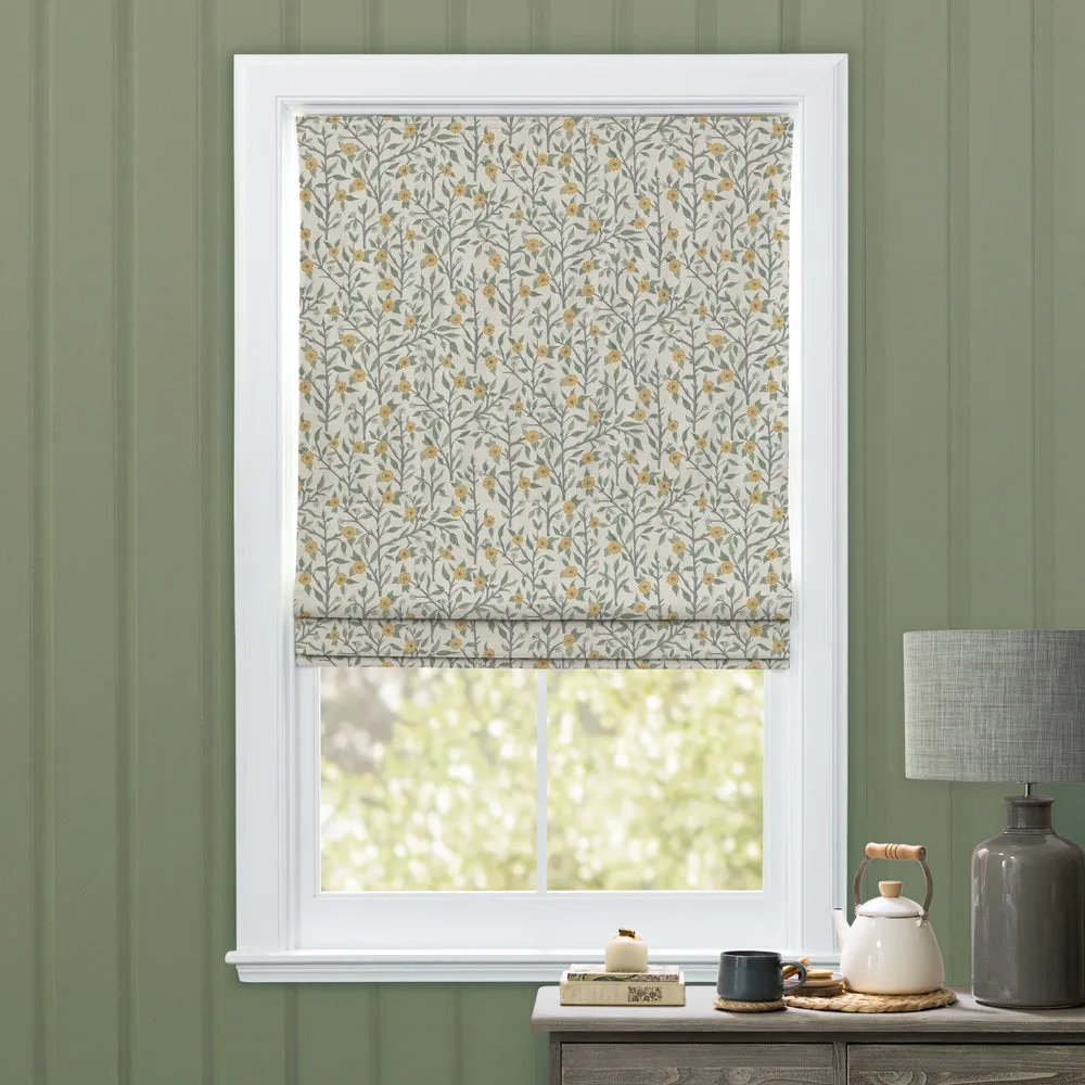 Yamuna Printed Cotton Made to Measure Roman Blinds Marigold