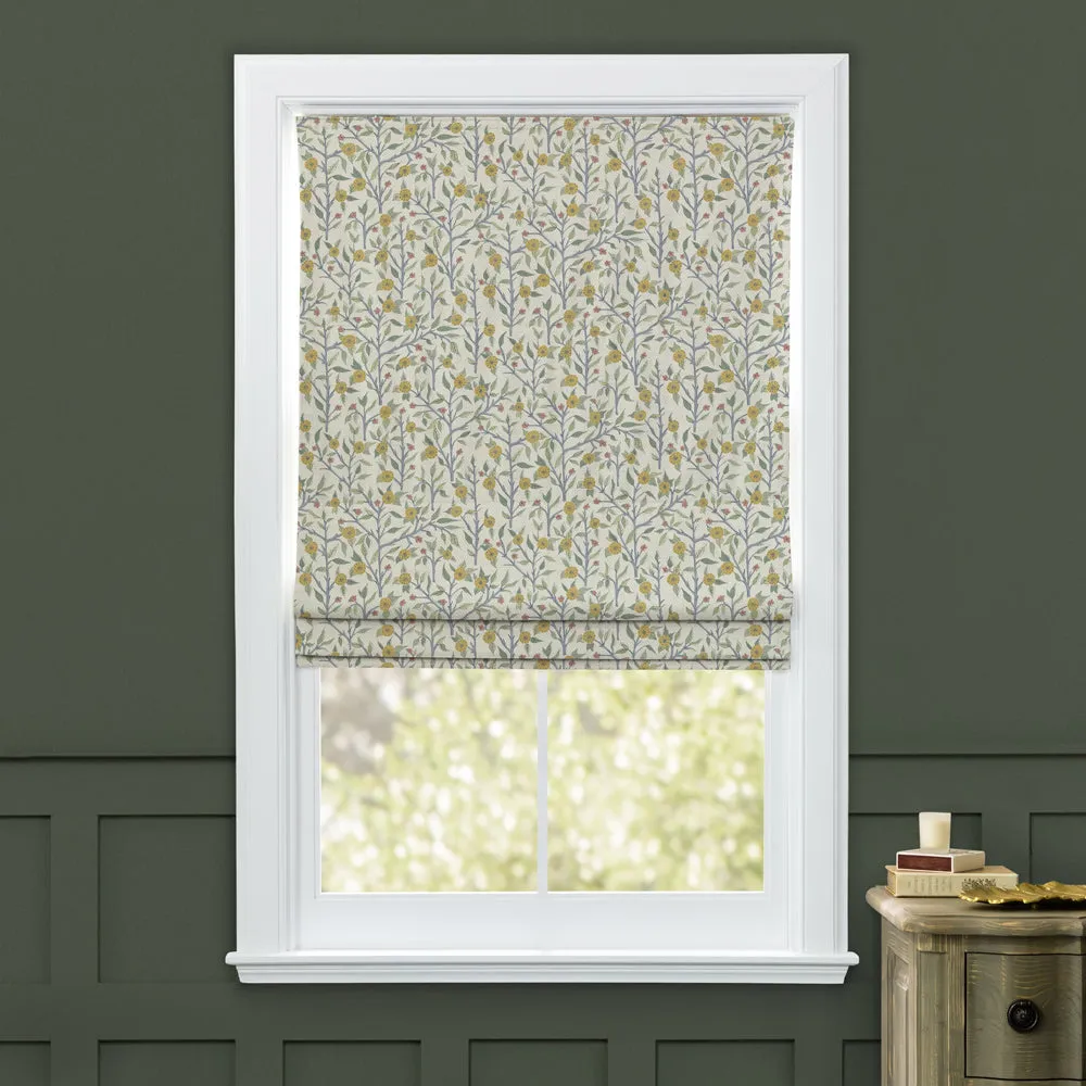 Yamuna Printed Cotton Made to Measure Roman Blinds Sunflower