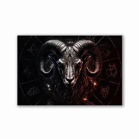 Zodiac sign Capricorn by Adrian Vieriu framed mural artwork
